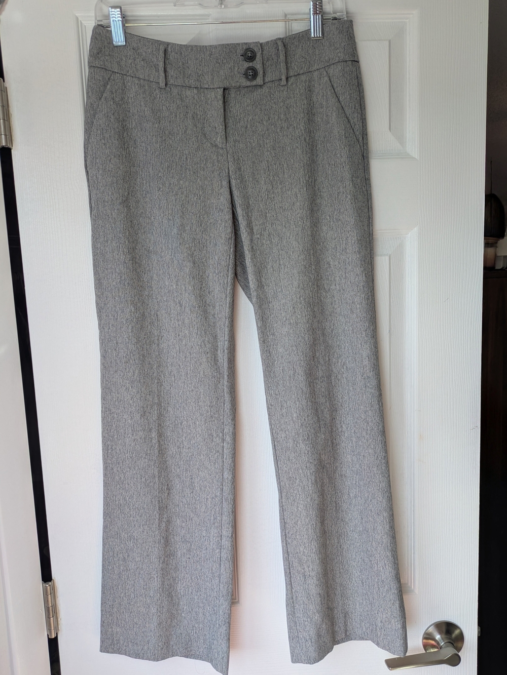 Apt. 9 Women's Gray Dress Pants - Classic Straight Leg